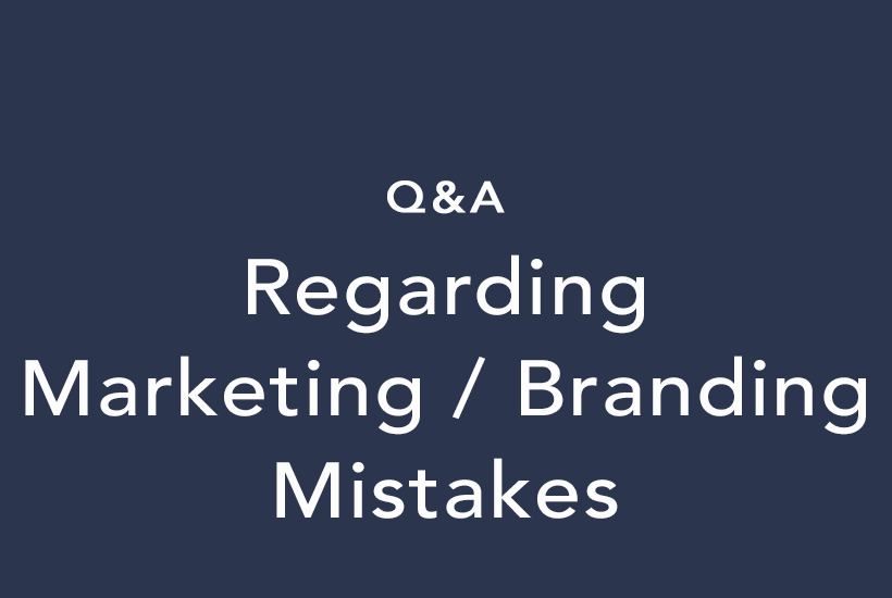 Marketing & Branding Mistakes